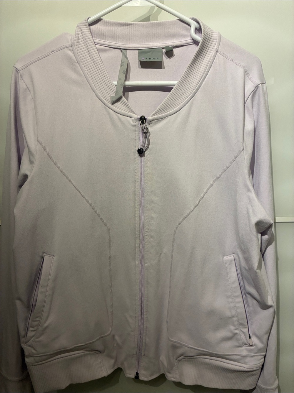 Athleta Lavender Bomber Jacket